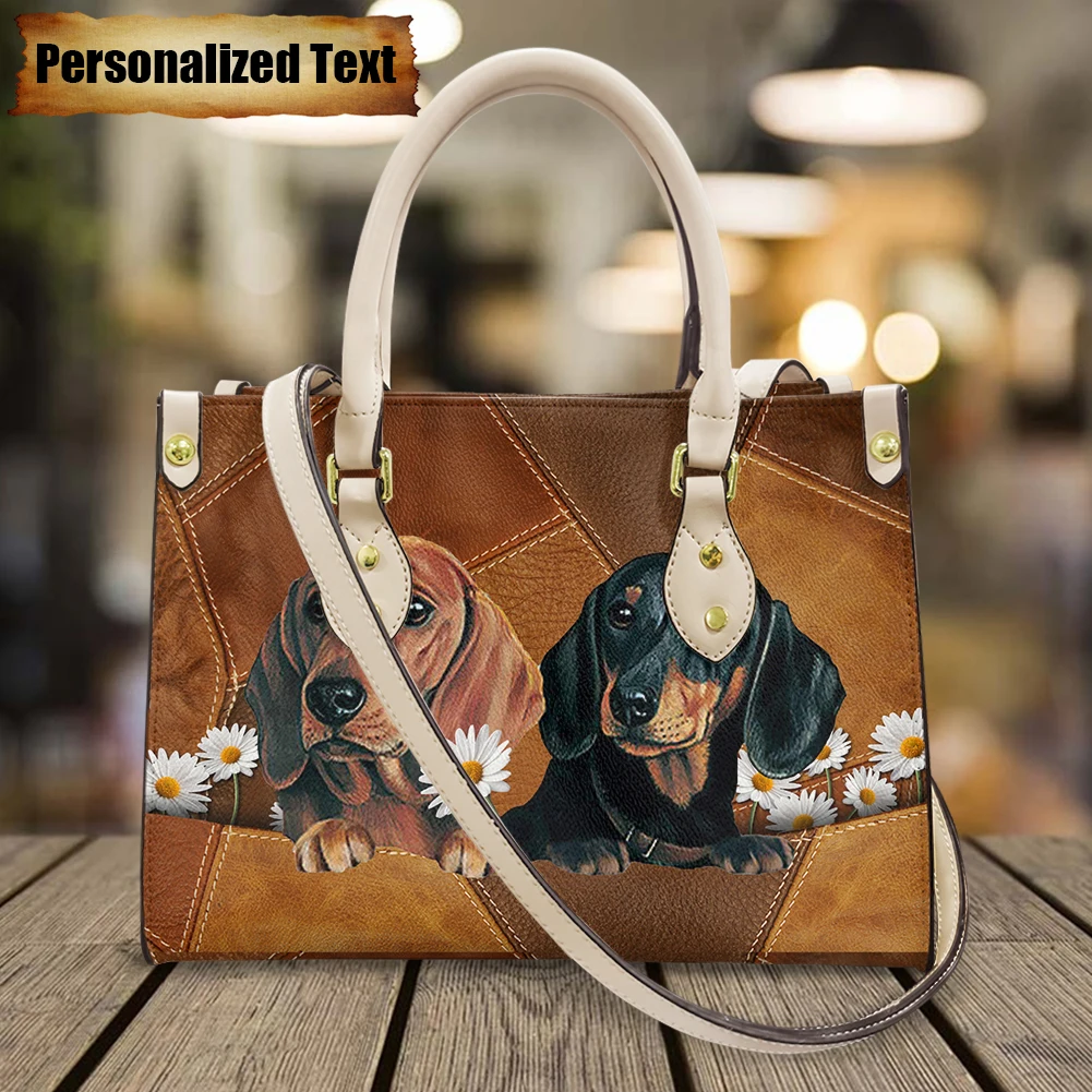حقائب كتف جلدية للنساء مع طباع - مراجعة Luxury Bags Brand Names وسعره