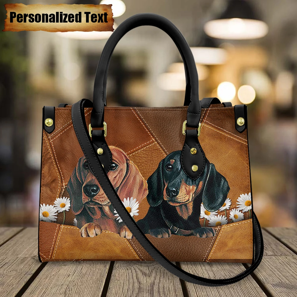 حقائب كتف جلدية للنساء مع طباع - مراجعة Luxury Bags Brand Names وسعره