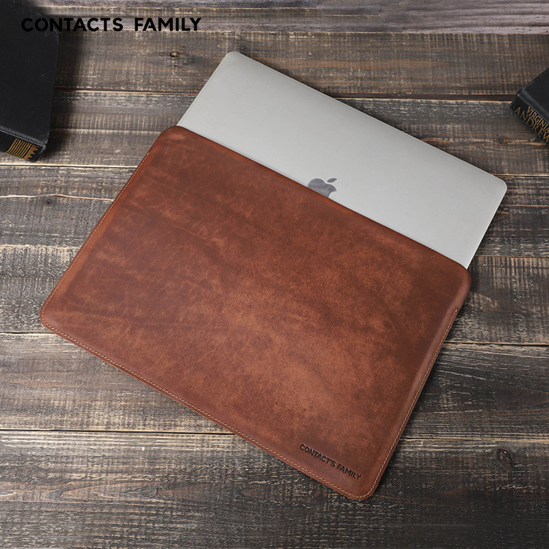 حافظة لابتوب من جلد كريزي هورس - مراجعة Briefcase Leather Slim وسعره