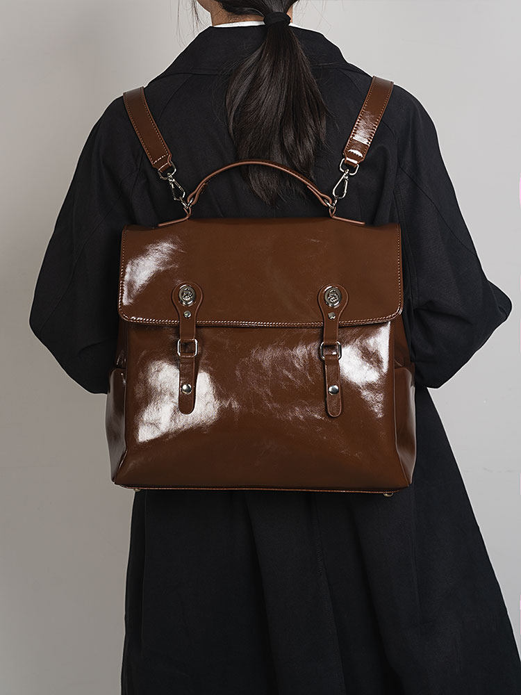 حقيبة كتف نسائية عصرية جديدة ل - مراجعة Top Handle Patent Bag وسعره